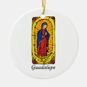 Guadalupe Ceramic Ornament