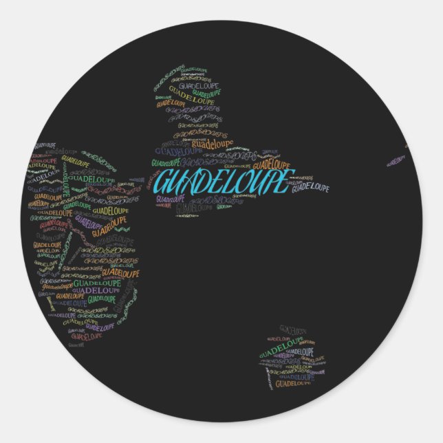 GUADALUPE CLASSIC ROUND STICKER (Front)