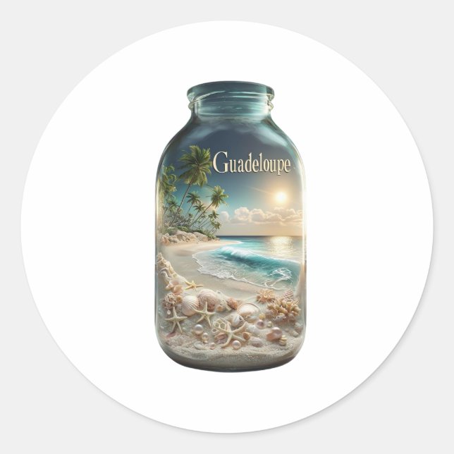 GUADALUPE CLASSIC ROUND STICKER (Front)