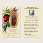 Guadalupe Funeral Catholic Prayer Card