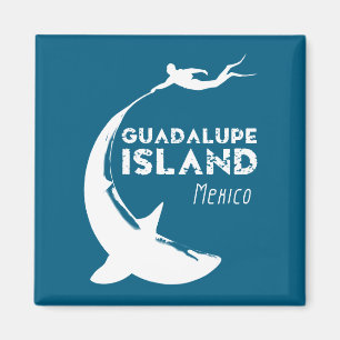 Guadalupe Island Mexico Scuba Diving With Sharks Magnet