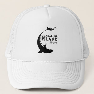 Guadalupe Island Mexico   Scuba Diving With Sharks Trucker Hat