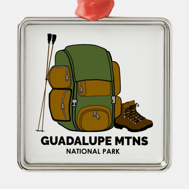 Guadalupe Mountains National Park Backpack Metal Ornament (Front)