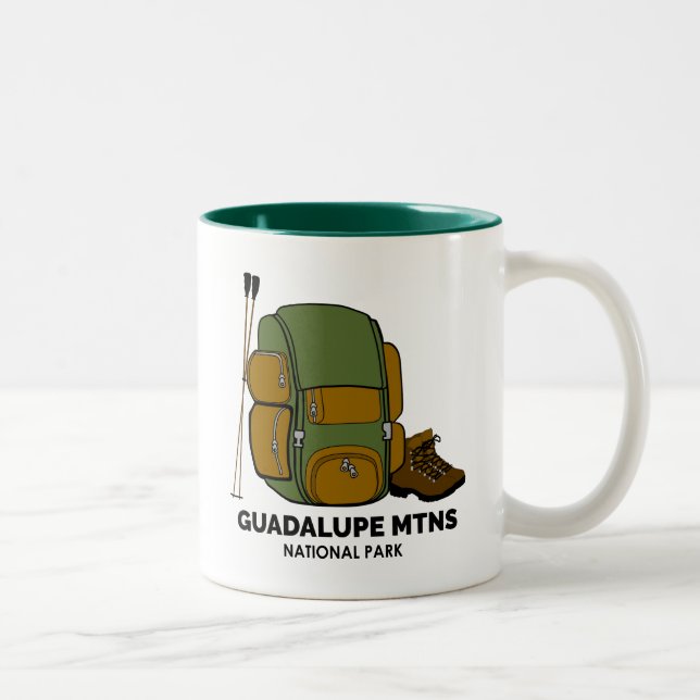 Guadalupe Mountains National Park Backpack Two-Tone Coffee Mug (Right)