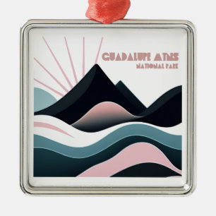 Guadalupe Mountains National Park Colored Hills Metal Ornament