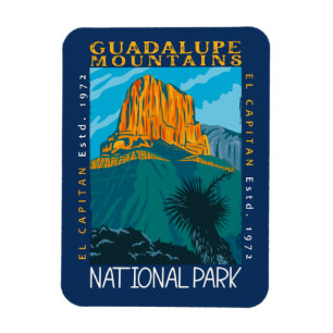 Guadalupe Mountains National Park Distressed Magnet