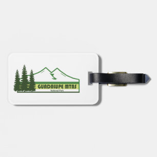 Guadalupe Mountains National Park Green Stripes Luggage Tag