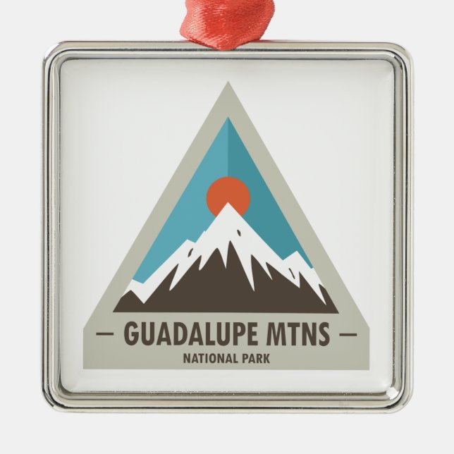 Guadalupe Mountains National Park Metal Ornament (Front)