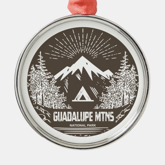 Guadalupe Mountains National Park Metal Ornament (Front)