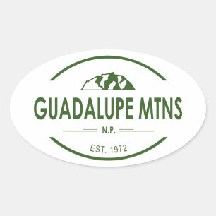 Guadalupe Mountains National Park Oval Sticker