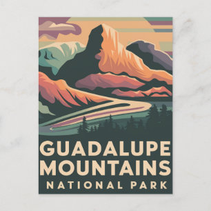 Guadalupe Mountains National Park Poster Holiday Postcard