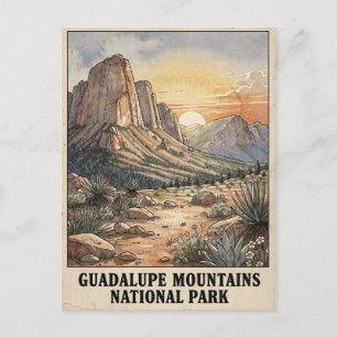Guadalupe Mountains National Park Texas Postcard