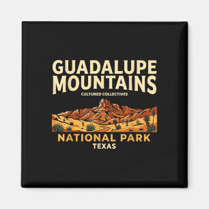 Guadalupe mountains national park texas vintage magnet