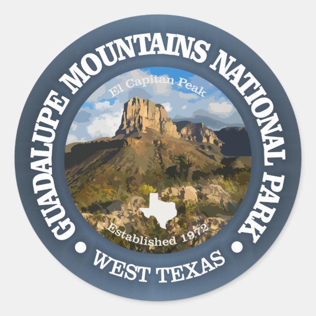 Guadalupe Mountains NP Classic Round Sticker (Front)