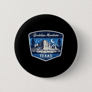 Guadalupe Mountains Texas National Park Hiking 6 Cm Round Badge