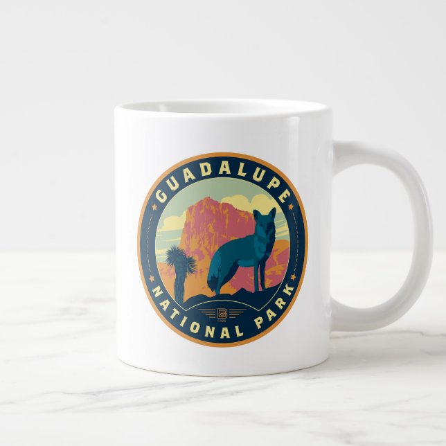 Guadalupe National Park Large Coffee Mug (Right)