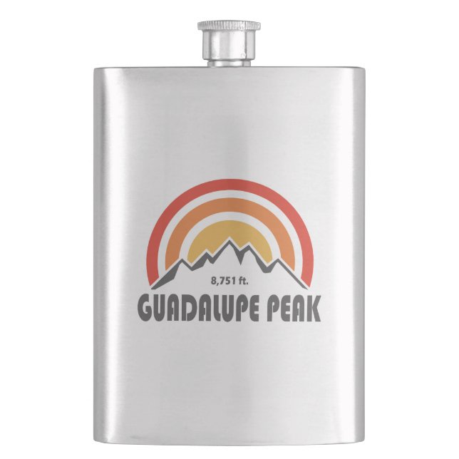 Guadalupe Peak Hip Flask (Front)