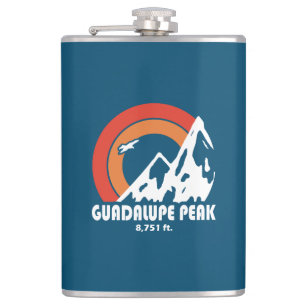 Guadalupe Peak Texas Sun Eagle Hip Flask