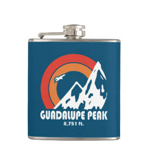 Guadalupe Peak Texas Sun Eagle Hip Flask