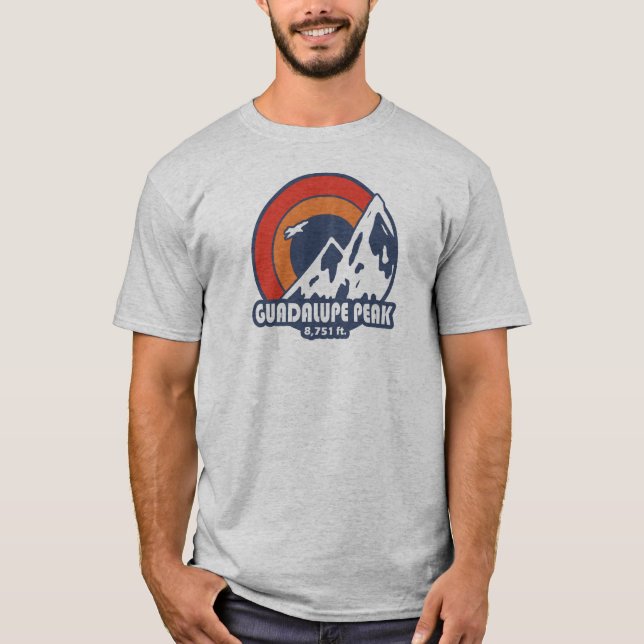 Guadalupe Peak Texas Sun Eagle T-Shirt (Front)