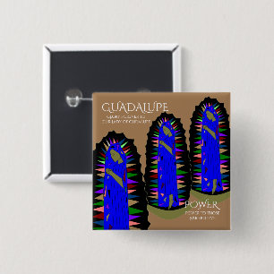 Guadalupe Power 15 Cm Square Badge
