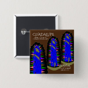 Guadalupe Power 15 Cm Square Badge