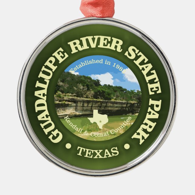 Guadalupe River SP Metal Ornament (Front)