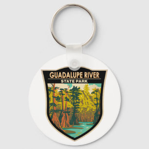 Guadalupe River State Park Texas Vintage Key Ring
