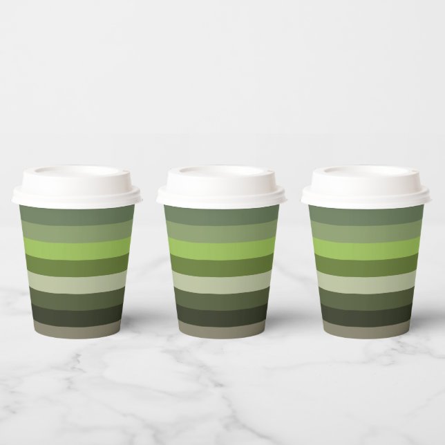 Guadalupe River Stripes  Paper Cups (Multi)