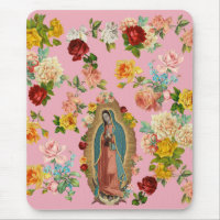 Guadalupe Rose Mousepad