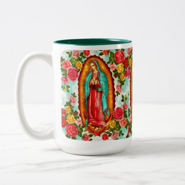 Guadalupe, Two-Tone Coffee Mug (Left)