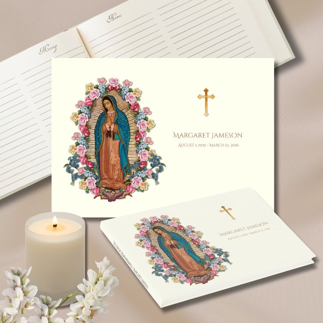 Guadalupe Virgin Mary Funeral Memorial Guest Book (Creator Uploaded)