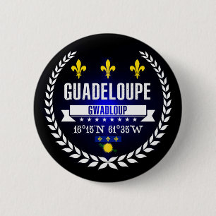 Guadeloupe 6 Cm Round Badge