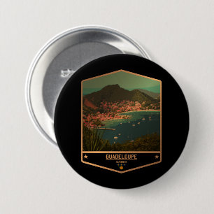 Guadeloupe 7.5 Cm Round Badge