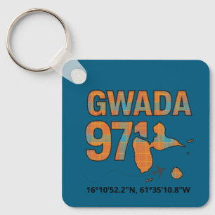 Guadeloupe 971 Gwadaland - Trip West Indies Key Ring