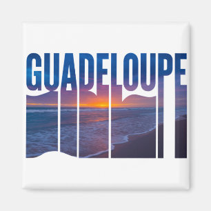 Guadeloupe: Caribbean Tropical Sunset Magnet