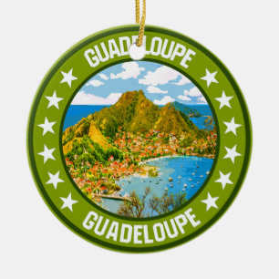 Guadeloupe                                         ceramic ornament