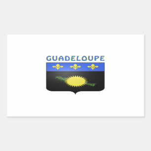 Guadeloupe Coat Of Arms Rectangular Sticker