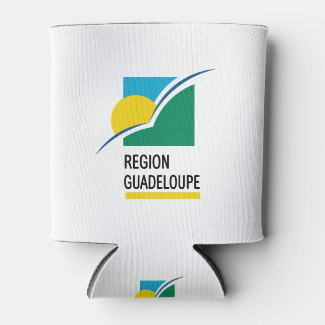 Guadeloupe Flag Can Cooler (Front)