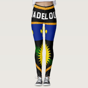 Guadeloupe Flag Leggings