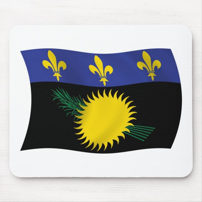 Guadeloupe Flag Mousepad (Front)