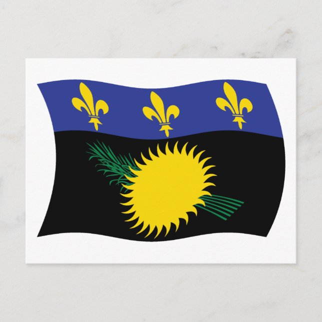 Guadeloupe Flag Postcard (Front)