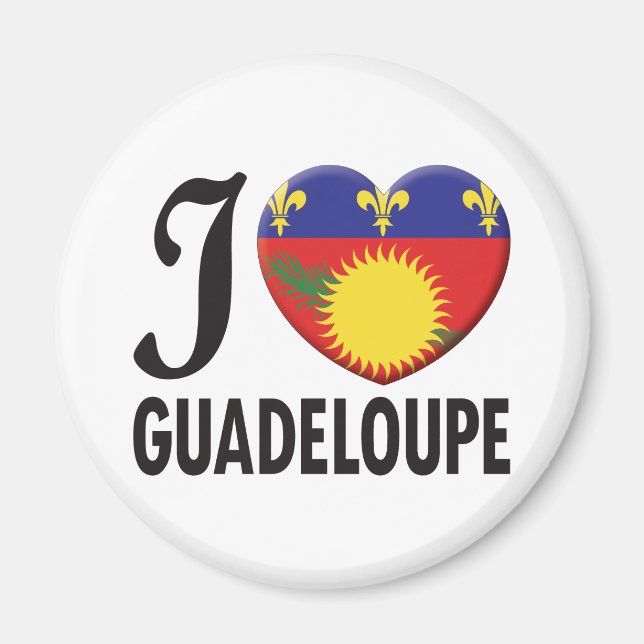 Guadeloupe Love Magnet (Front)