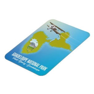 Guadeloupe National Park map Magnet