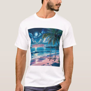 Guadeloupe: Night Enchanted on the Tropical Beach T-Shirt