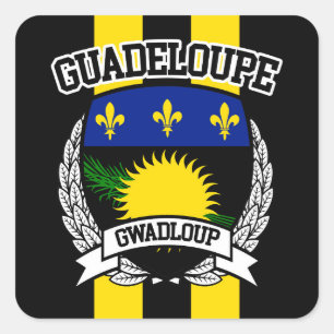 Guadeloupe Square Sticker