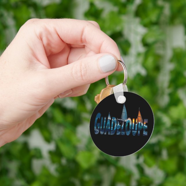 Guadeloupe Sunset Keychain (Hand)