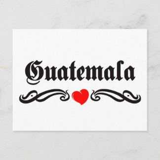 Guadeloupe Tattoo Style Postcard