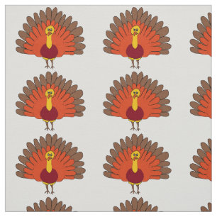 guajolotes turkey cartoon fabric