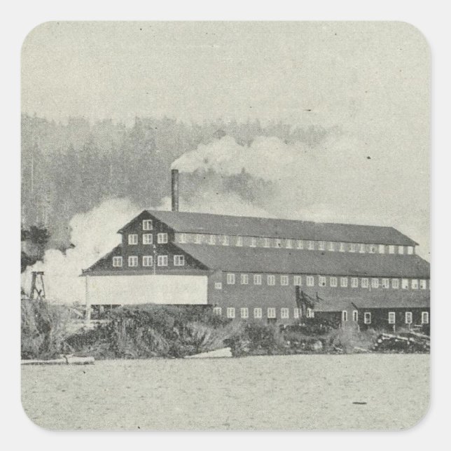 Gualala Mill, California Square Sticker (Front)